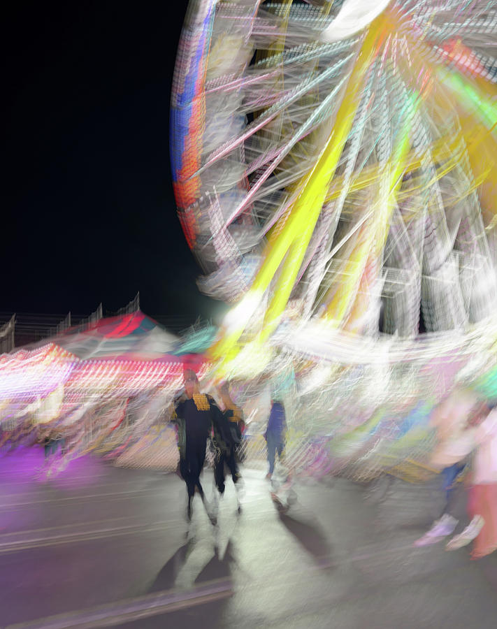 Summer Night at the Fair Photograph by Alex Lapidus