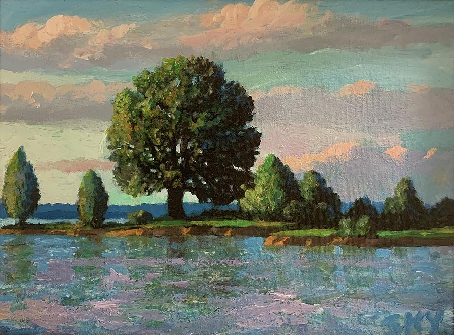 Summer off McMeekins Point Painting by Blue  Sky