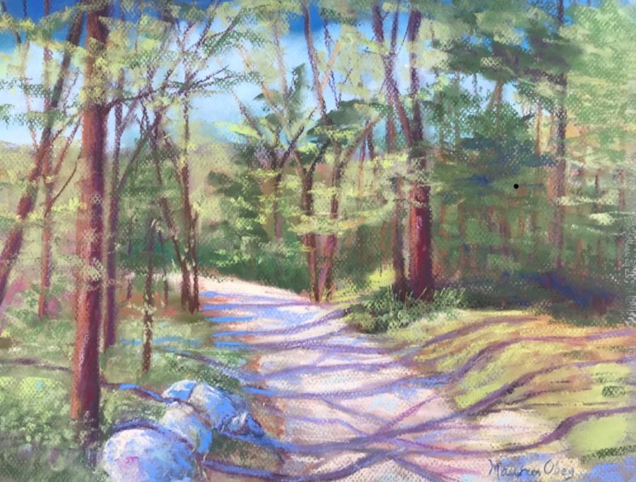 Summer Path, Hale Pastel by Maureen Obey