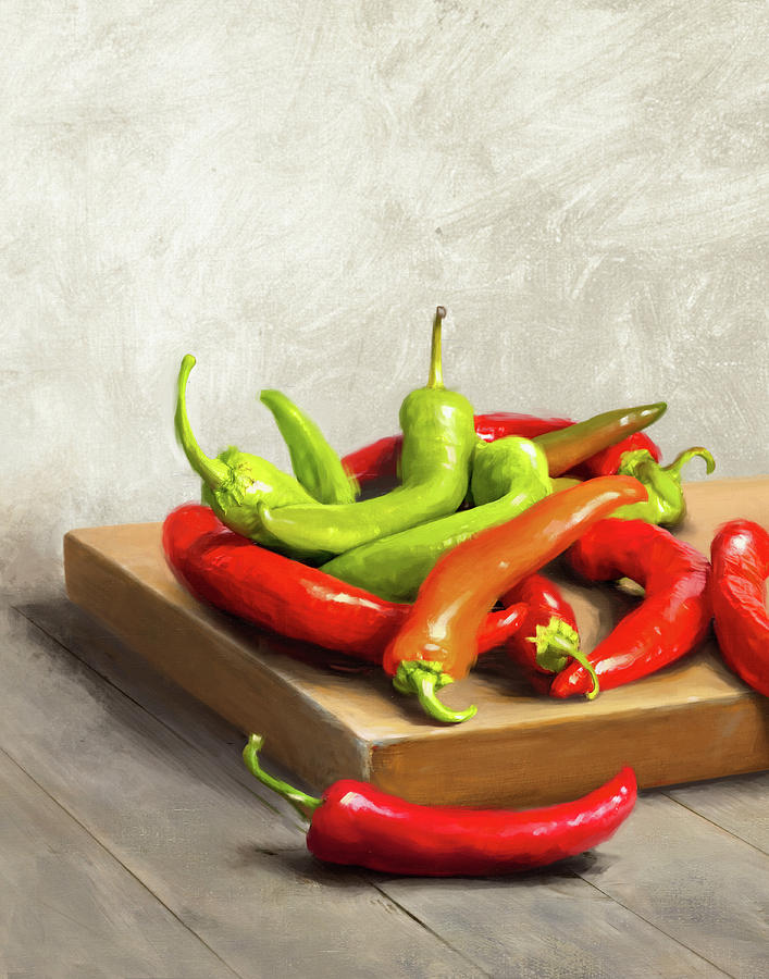 Summer Peppers Painting by Robert Papp - Fine Art America