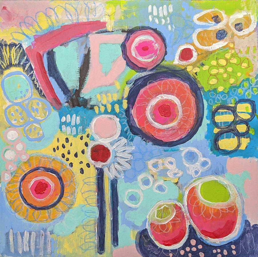 Summer Picnic Painting by Valerie Reeves