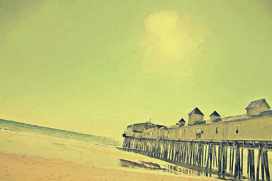 Summer Pier Painterly Version Photograph by Carrie Ann Grippo-Pike