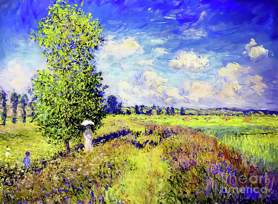 Claude Monet Summer Poppy Field 1875 Oil On Canvas French Impressionist Artist A Claude Monet Summer Poppy Field 1875 Oil On Canvas French Impressionist Artist A