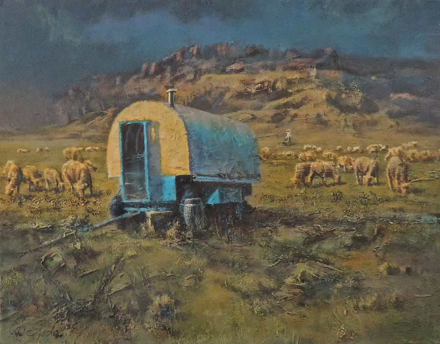 Sheep Painting - Summer Range by Mia DeLode
