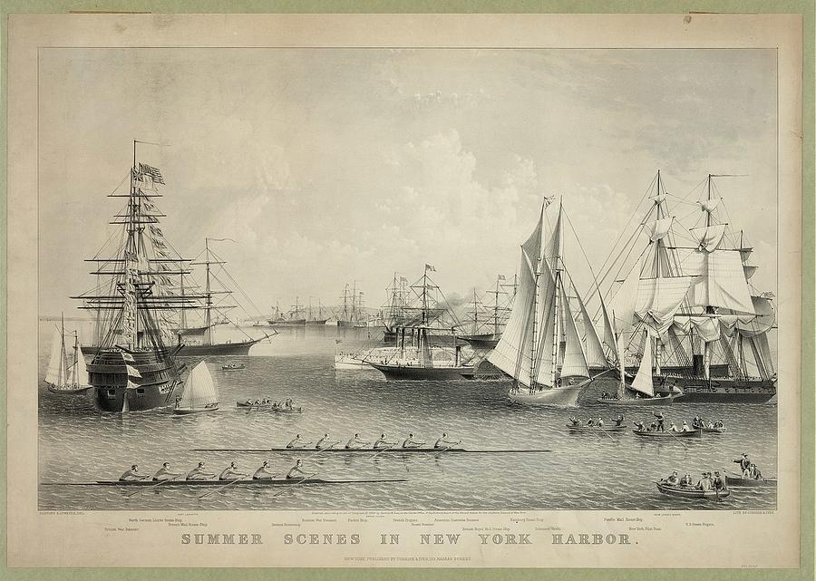 Summer scenes in New York Harbor  Photograph by Popular Art