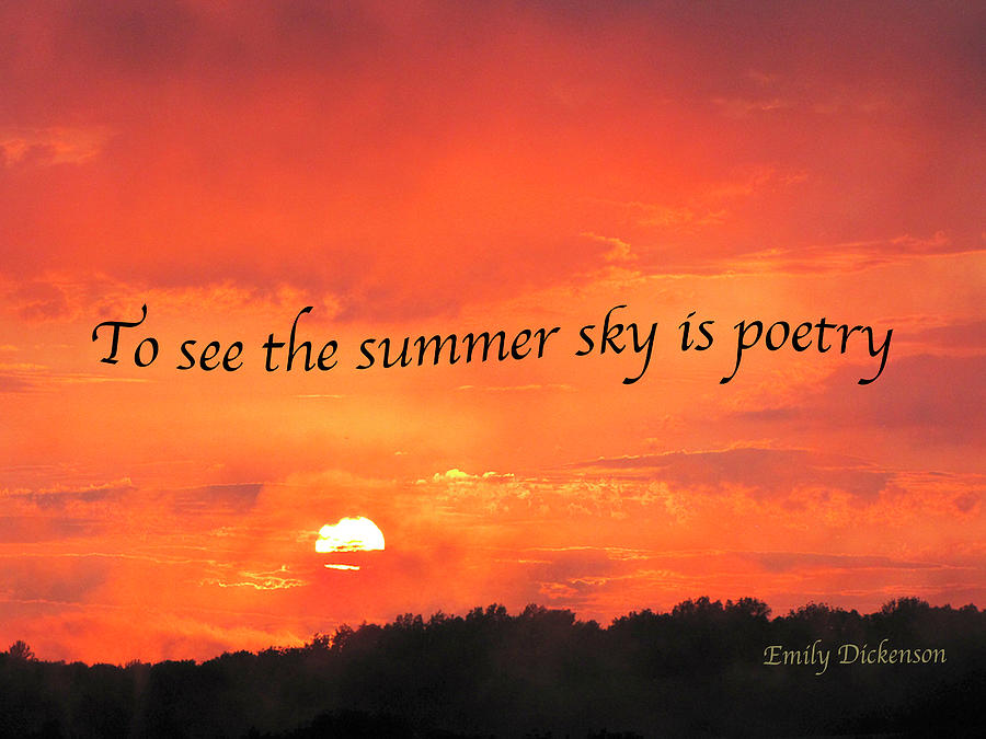 Summer Sky is Poetry Digital Art by Nancy Olivia Hoffmann