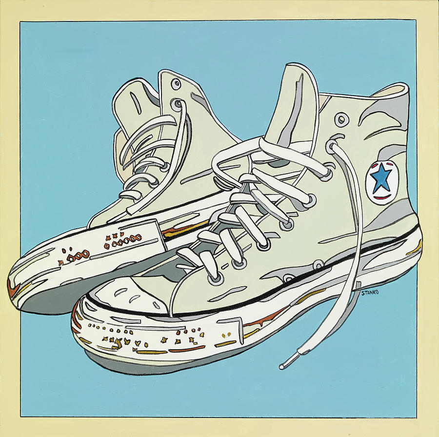 Summer Sneakers Painting by Mike Stanko