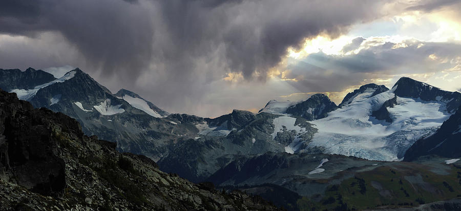 Summer Storm On Western Peaks Photograph by Walter Fahmy
