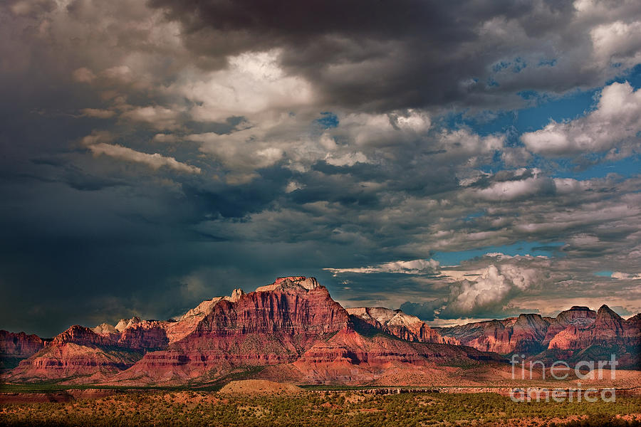 Summer Storm Zion National Park Utah Photograph by Dave Welling