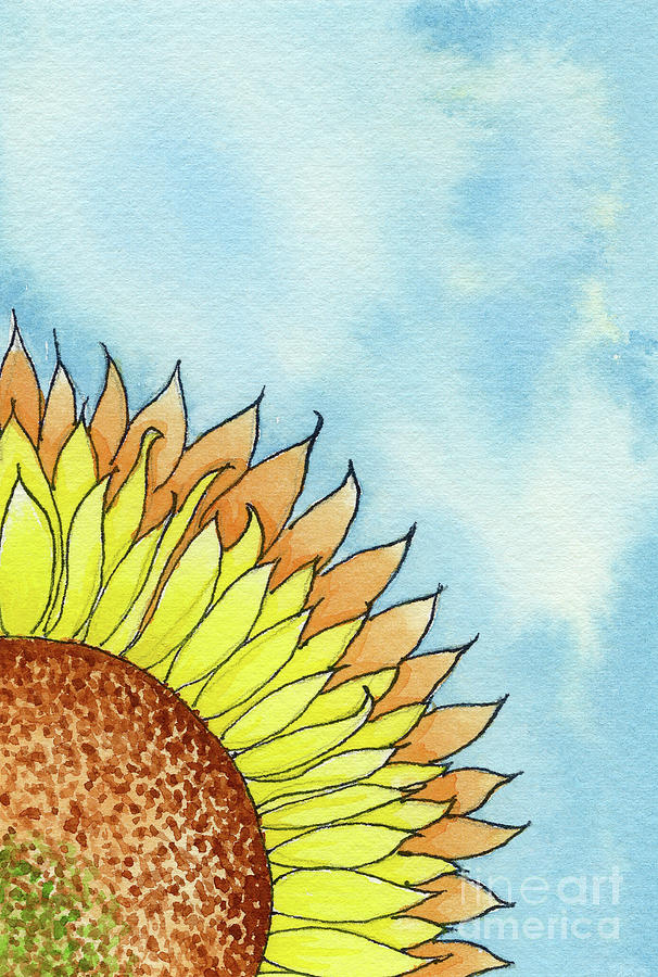 Summer Sunflower Painting by Norma Appleton