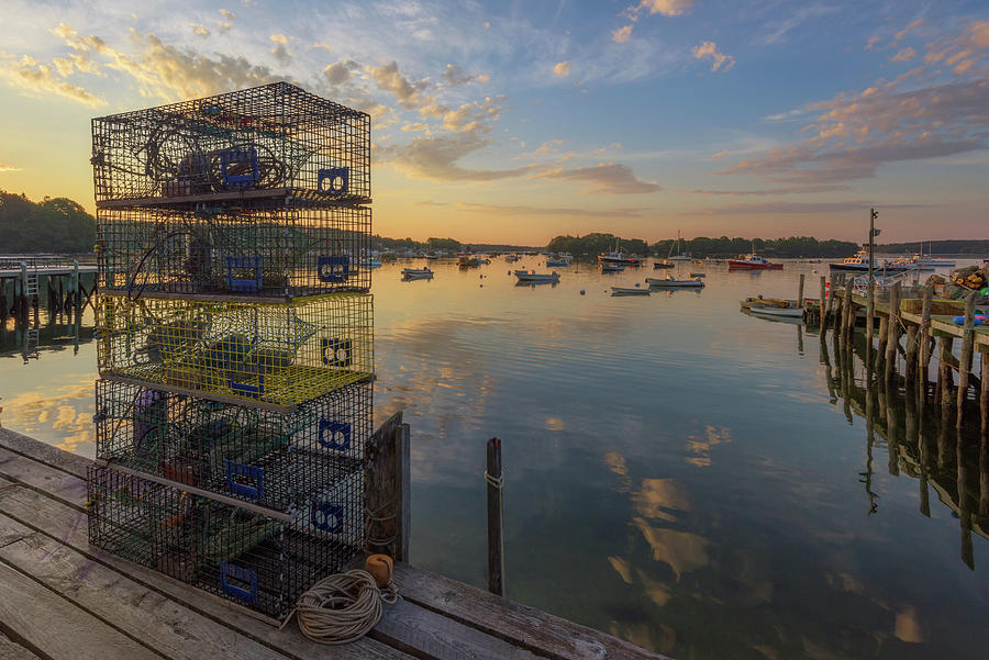 Summer Photograph - Summer Sunrise at Friendship Harbor by Kristen Wilkinson