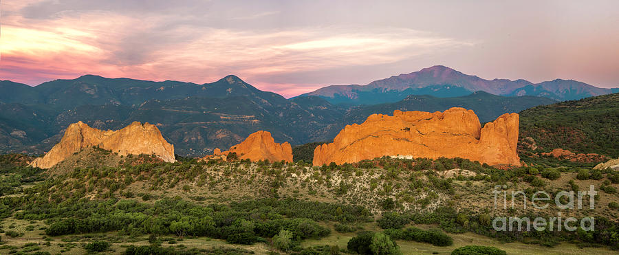 Summer Sunrise on the Garden of The Gods Photograph by Ronda Kimbrow