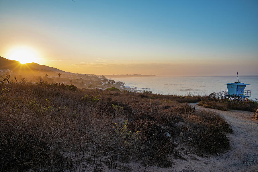 Summer Sunrise over the Mountains in Malibu Photograph by Matthew DeGrushe