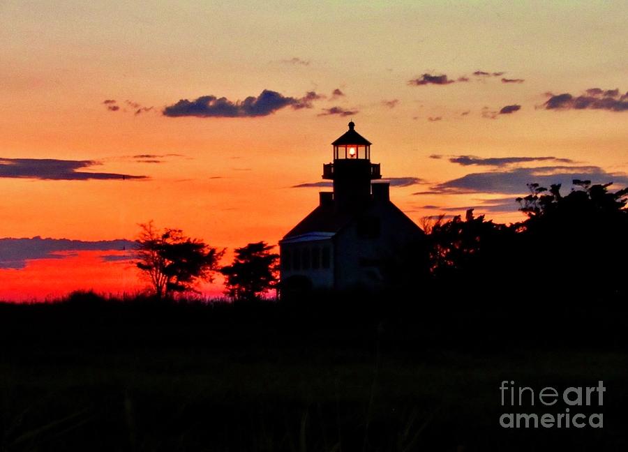 Summer Sunset At East Point Lighthouse Photograph by Nancy Patterson
