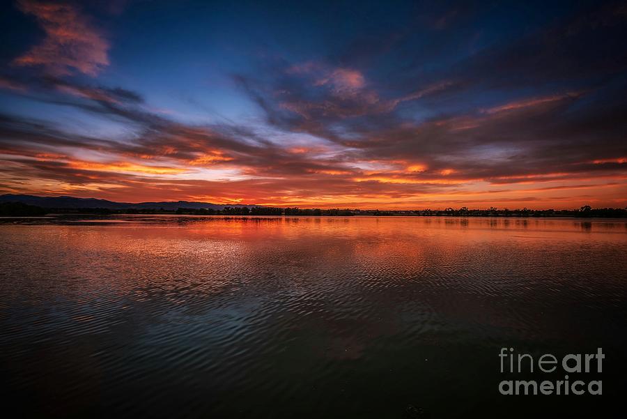 Summer Sunset At Fossil Creek Reservoir Photograph