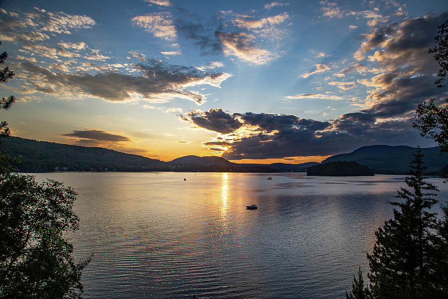 Summer Sunset Island Pond Photograph by Tim Kirchoff
