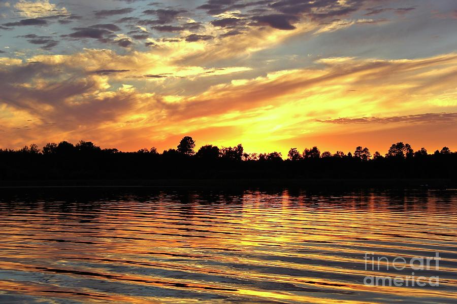 Summer Sunset, Northern Minnesota Photograph by Ann Brown