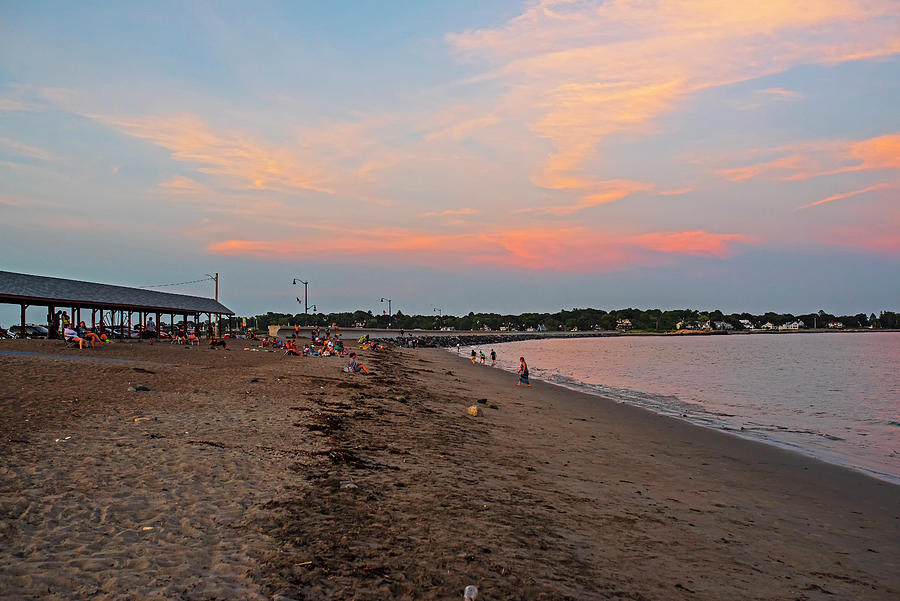 Summer Sunset on Devereaux Beach Marblehead Massachusetts Photograph by Toby McGuire