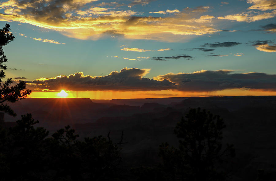 Summer Sunset over the Canyon Photograph by Dawn Richards