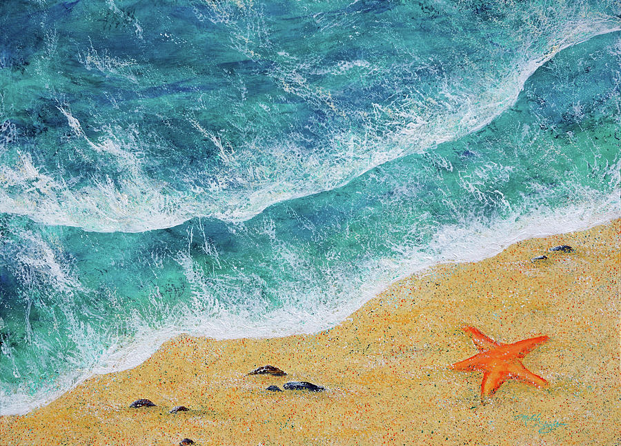 Summer Surf Painting by Michele Sleight