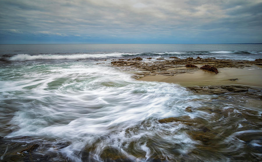 Summer Swirls, La Jolla Coast Photograph by Joseph S Giacalone