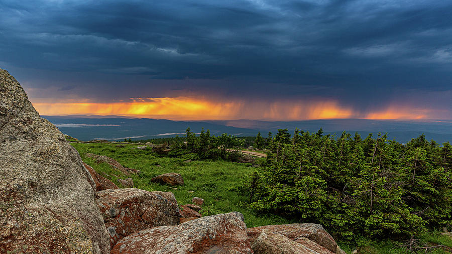 Summer Thunderstorm Over The Harz Mountains Photograph