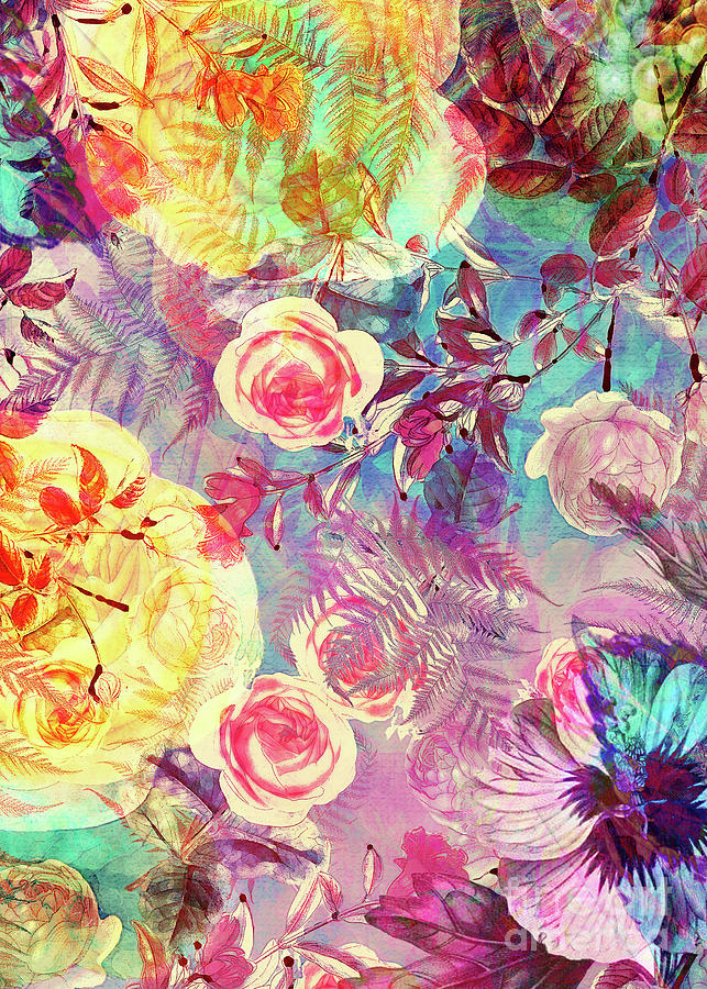 Summer Time #flowers Digital Art by Justyna Jaszke JBJart
