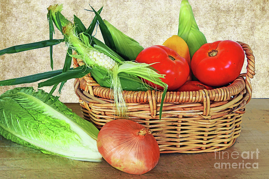 Summer Vegetable Basket Photograph