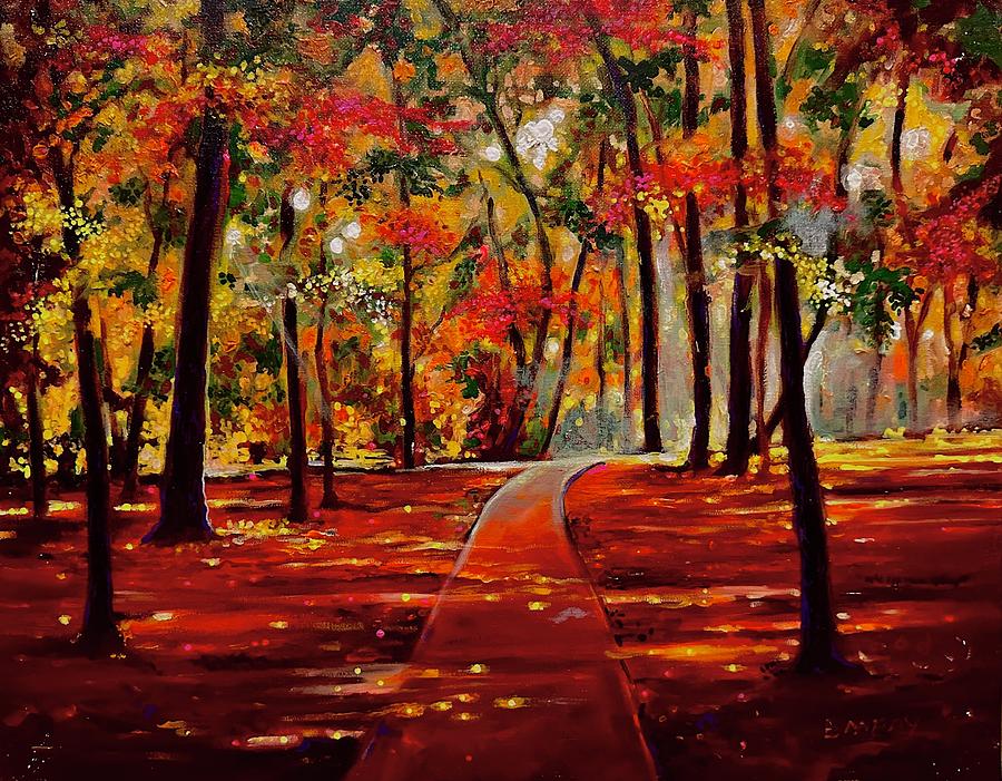 Summer walk Painting by Emery Franklin
