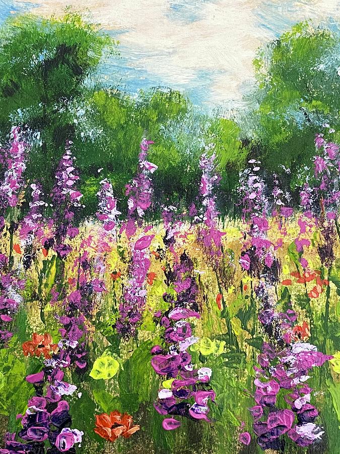 Summer Wild Flowers 2 Painting by Masha Batkova