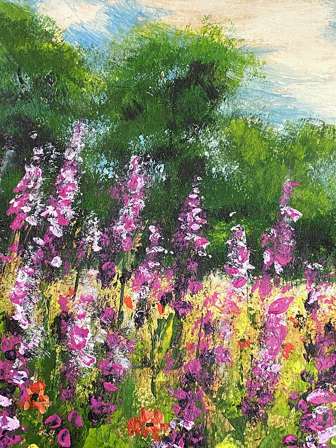 Summer Wild Flowers 4 Painting by Masha Batkova