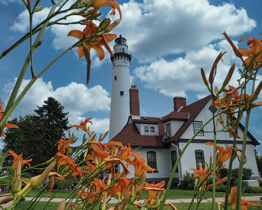 Summer Wind Point Lighthouse II Photograph by Scott Olsen