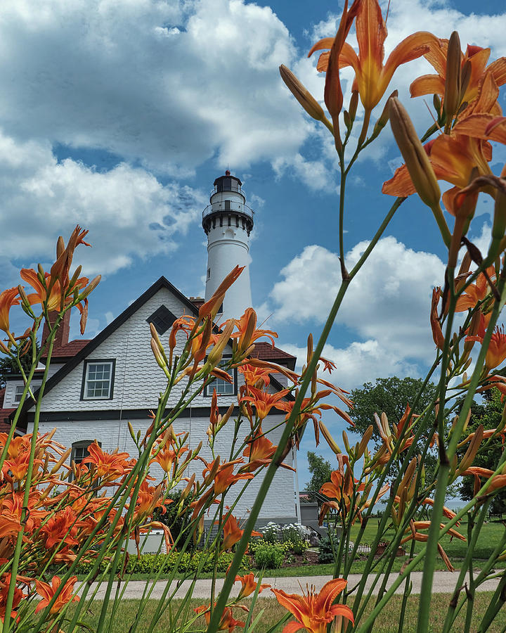 Summer Wind point Lighthouse Photograph by Scott Olsen