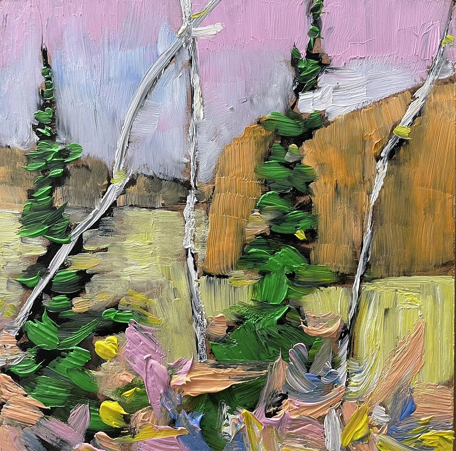 Summer Woods Under a Pretty Pastel  Painting by Desmond Raymond