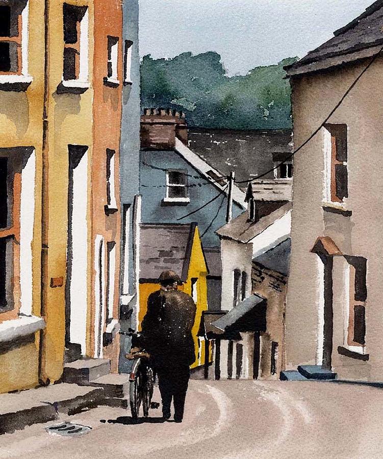 Summercove stroll, Cork Painting by Val Byrne