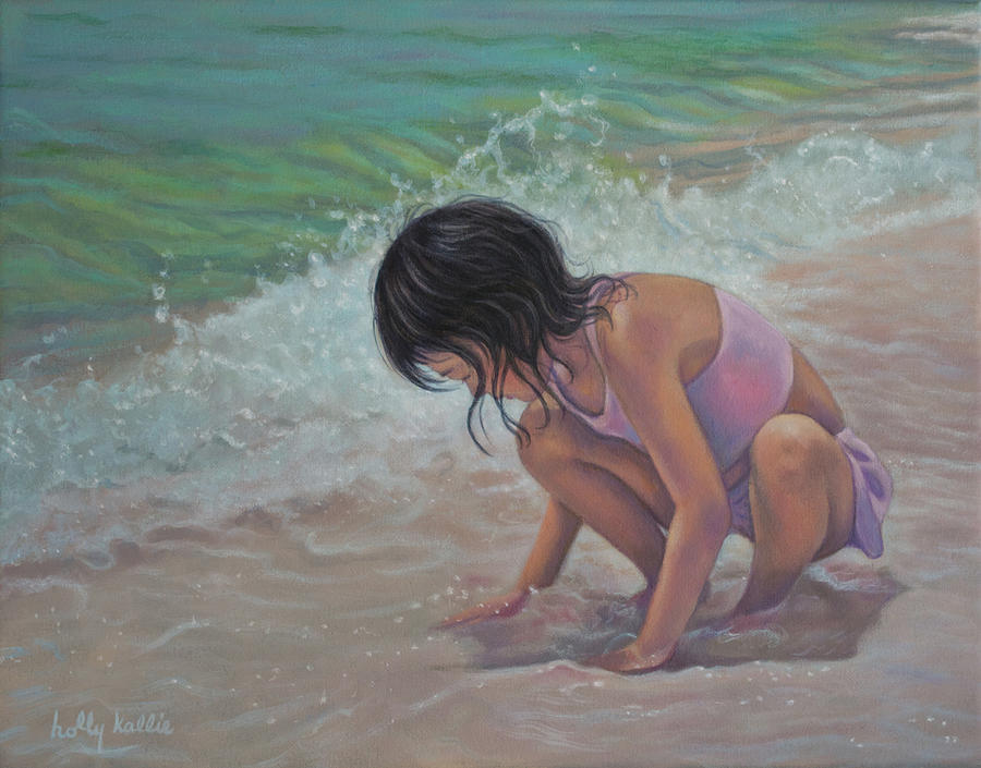 Summers Child Painting by Holly Kallie