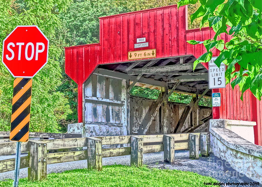 Summertime At Geigers Covered Bridge Photograph