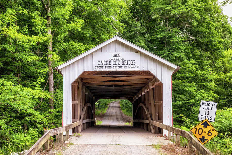 Summertime at the Zacke Cox Covered Bridge Photograph by Susan Rissi Tregoning
