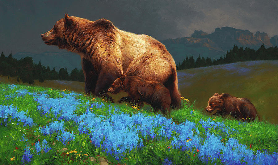 Wildlife Painting - Summertime Blue by Greg Beecham