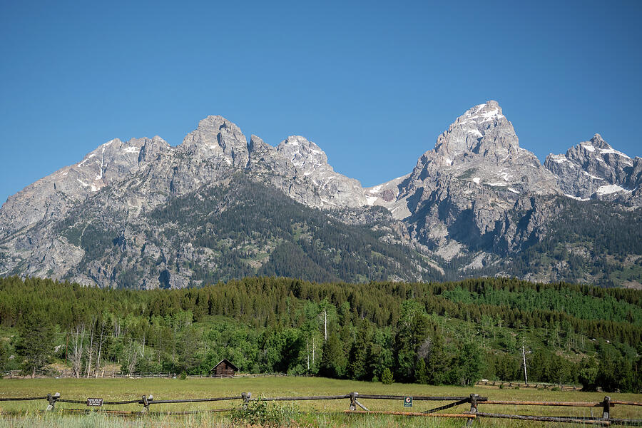 Majestic Mountain Range Photograph - Summertime in the Tetons by Diane Moller