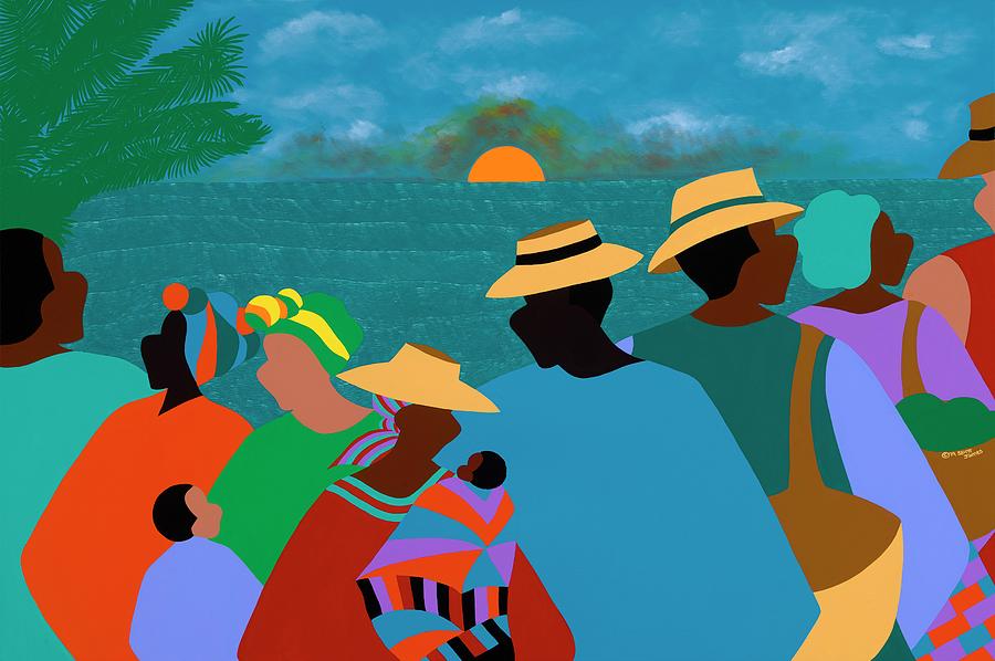 Summertime Porgy and  Bess Painting by Synthia SAINT JAMES
