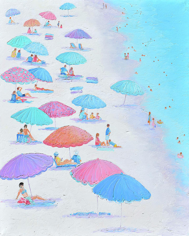 Summertime Vibes - beach painting Painting by Jan Matson