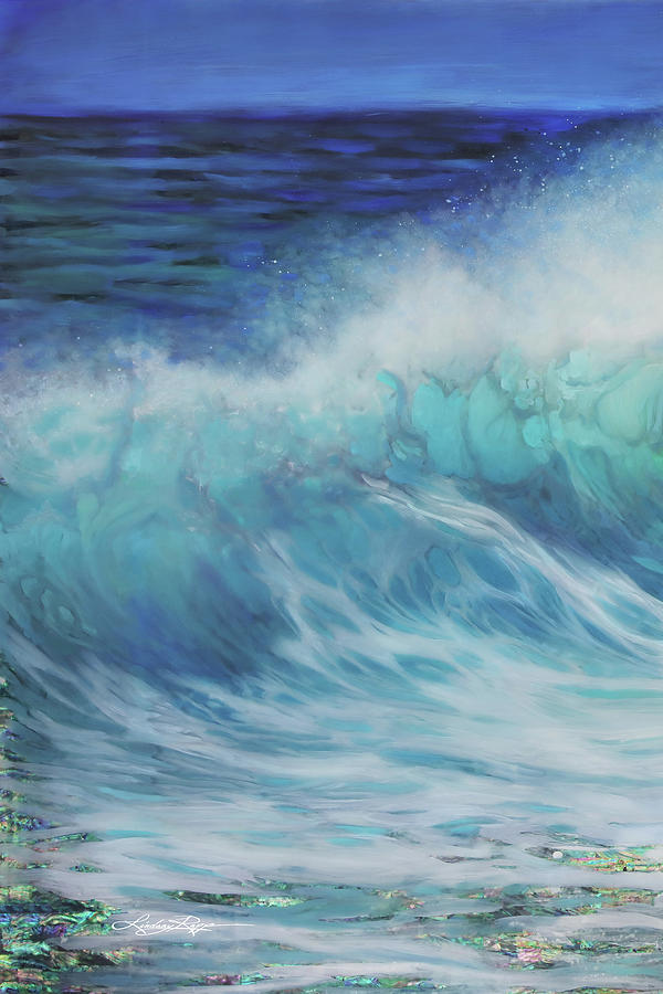 SummerWave Triptych 1/3 Painting by Lindsay Rapp - Fine Art America