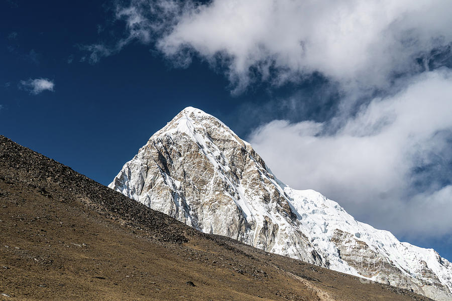 Summit of the Pumori peakand the Kala Patthar viewpoint in the H Photograph by Didier Marti