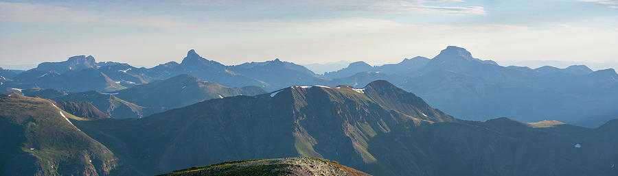 Summit Panorama - Handies Peak Photograph by Aaron Spong