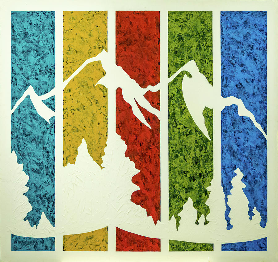 Summit Seasons Painting by JP McKim