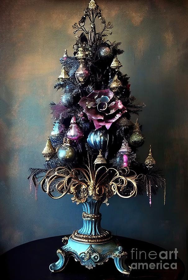 Victorian Christmas Painting - Sumptuous Christmas III by Mindy Sommers