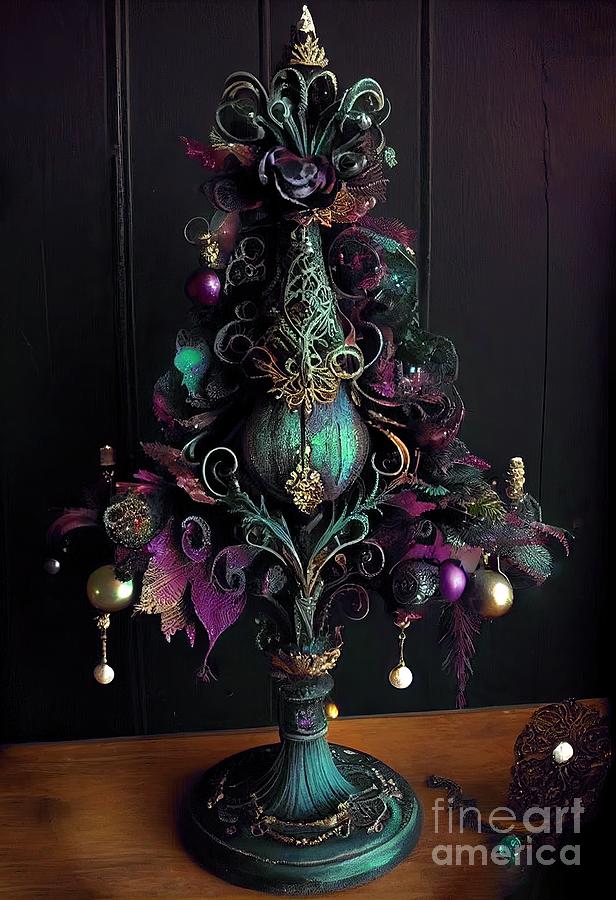 Victorian Christmas Painting - Sumptuous Christmas IV by Mindy Sommers