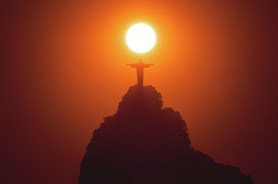 Sun Above Jesus Photograph by Donatas Dabravolskas - Fine Art America