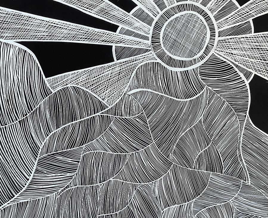 Sun and Earth Drawing by Annie Wilson - Fine Art America